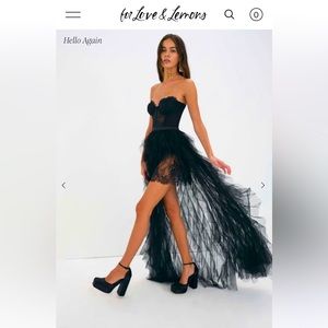 For Love and Lemons Bustier Gown